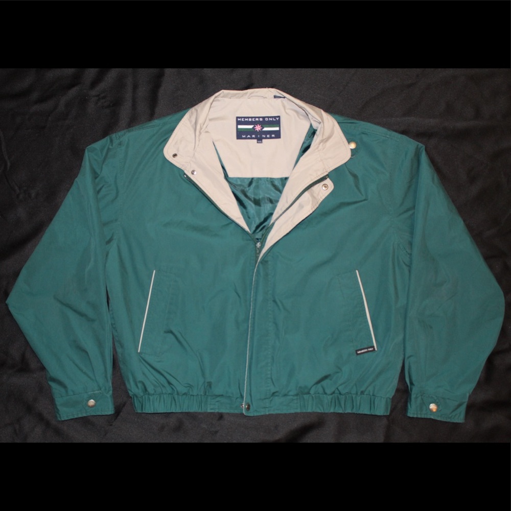 Members Only Mariner VINTAGE 90s Jacket XXL GREEN